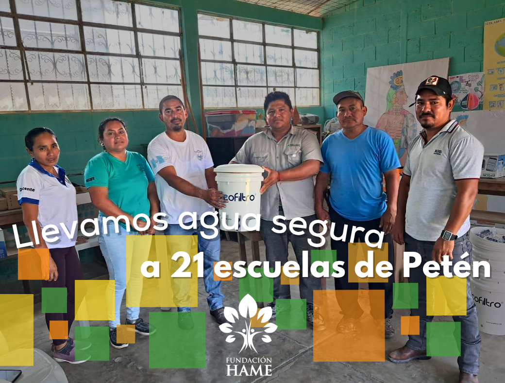 ¡Llevamos agua limpia a 21 escuelas más en Petén!