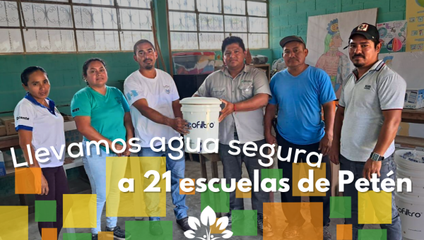 ¡Llevamos agua limpia a 21 escuelas más en Petén!